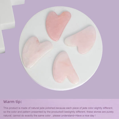 1PC Guasha Massage Natural Stone Jade Scraper Facial Gua Sha SPA Neck Massager Women Portable Face Skin Care Beauty Healty Tool