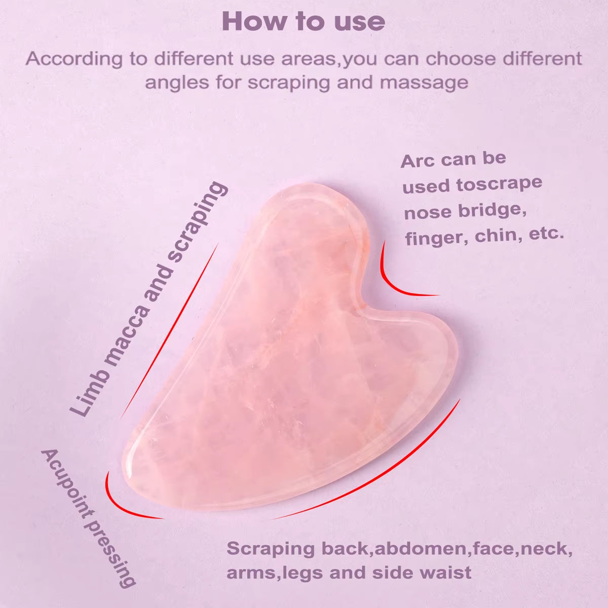 1PC Guasha Massage Natural Stone Jade Scraper Facial Gua Sha SPA Neck Massager Women Portable Face Skin Care Beauty Healty Tool