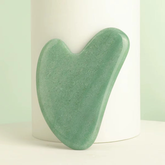 1PC Guasha Massage Natural Stone Jade Scraper Facial Gua Sha SPA Neck Massager Women Portable Face Skin Care Beauty Healty Tool