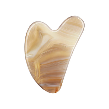 1PC Guasha Massage Natural Stone Jade Scraper Facial Gua Sha SPA Neck Massager Women Portable Face Skin Care Beauty Healty Tool